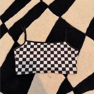 Shein checkered top